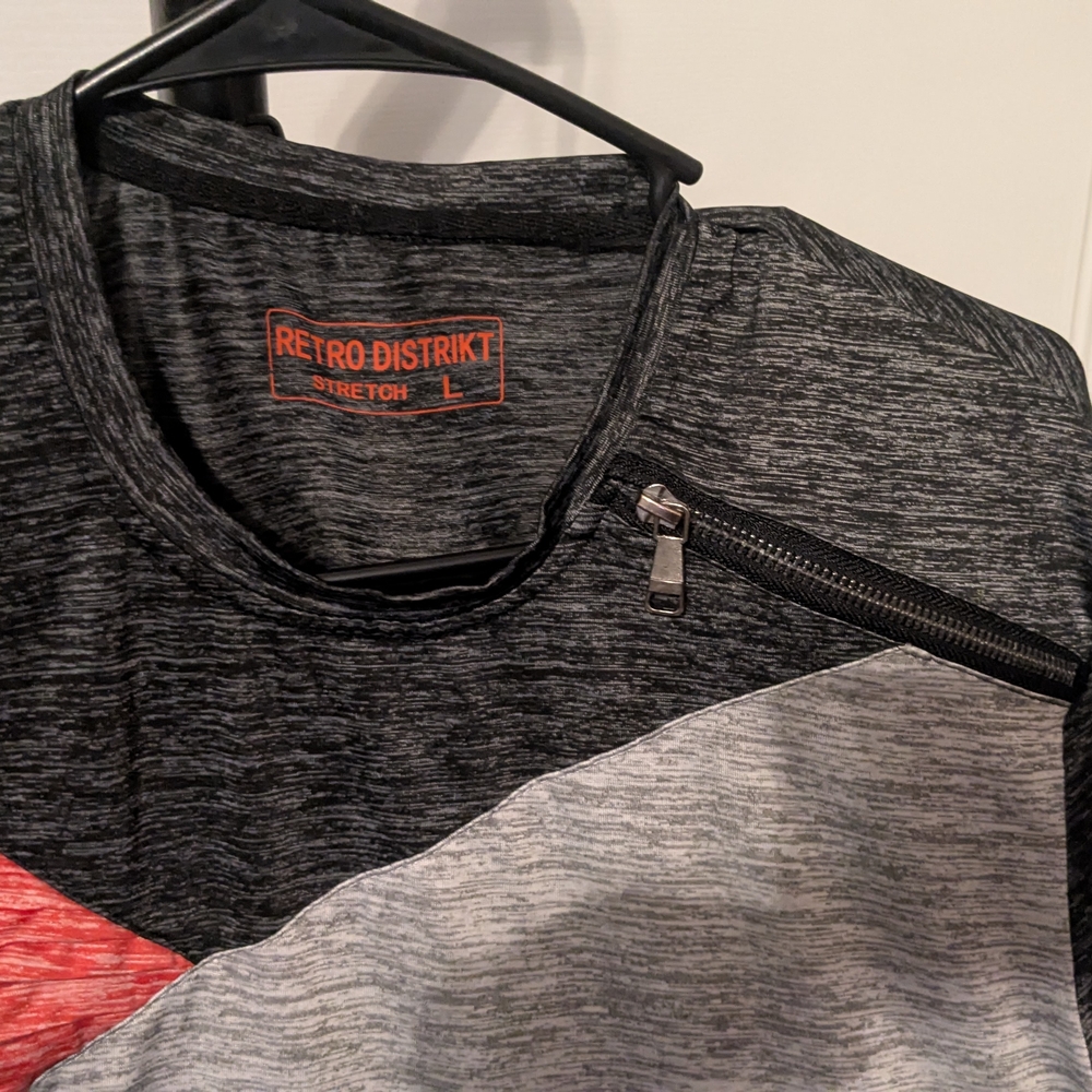 Men's Casual Button Down Shirt - Black and Gray